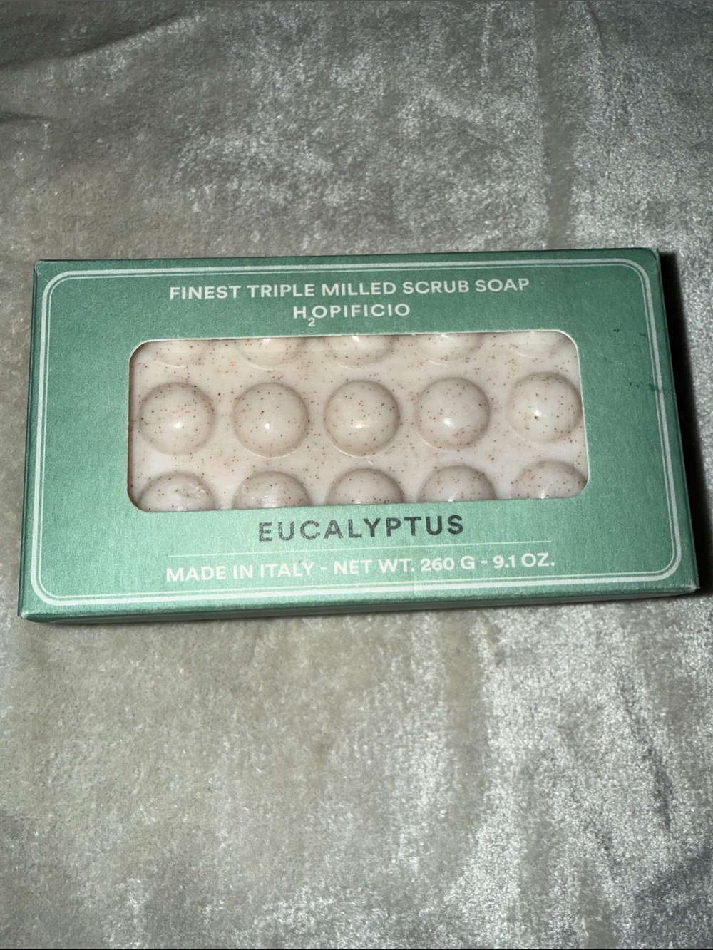 H2OPIFICIO Eucalyptus Triple Milled Scrub Soap - Green